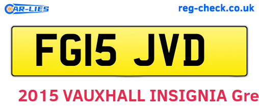 FG15JVD are the vehicle registration plates.