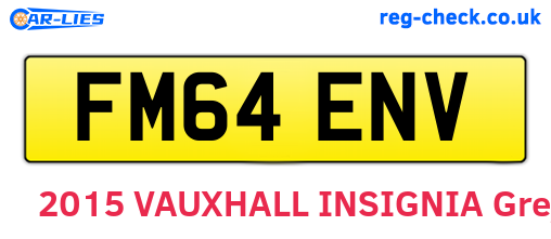 FM64ENV are the vehicle registration plates.