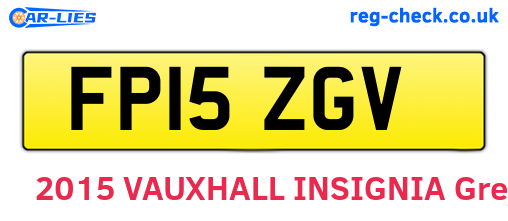 FP15ZGV are the vehicle registration plates.