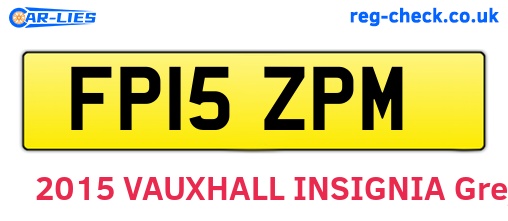 FP15ZPM are the vehicle registration plates.