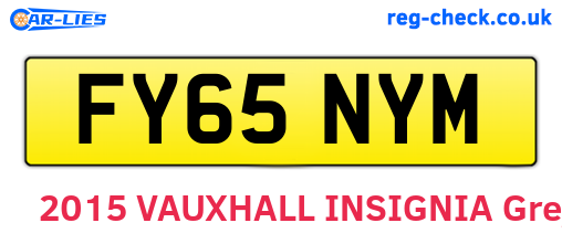 FY65NYM are the vehicle registration plates.