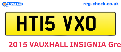 HT15VXO are the vehicle registration plates.