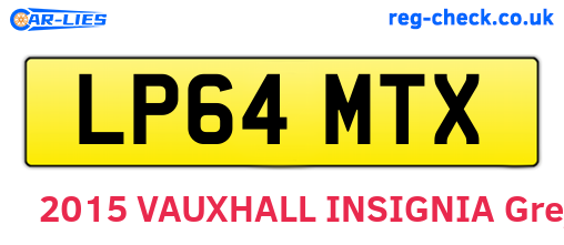 LP64MTX are the vehicle registration plates.