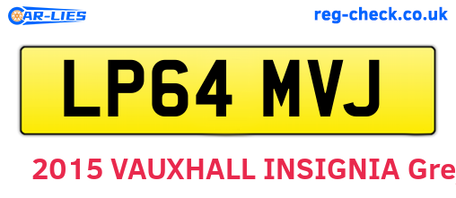 LP64MVJ are the vehicle registration plates.