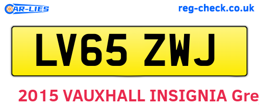 LV65ZWJ are the vehicle registration plates.