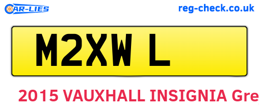 M2XWL are the vehicle registration plates.