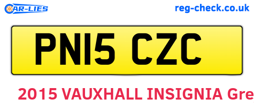 PN15CZC are the vehicle registration plates.