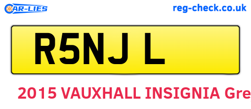 R5NJL are the vehicle registration plates.