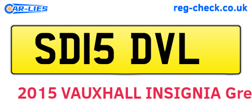 SD15DVL are the vehicle registration plates.