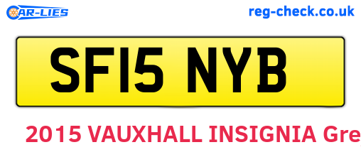 SF15NYB are the vehicle registration plates.