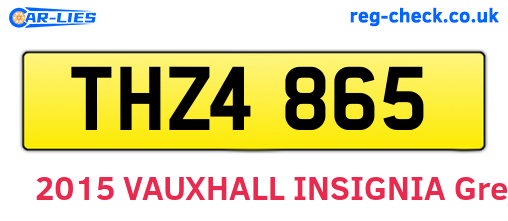 THZ4865 are the vehicle registration plates.