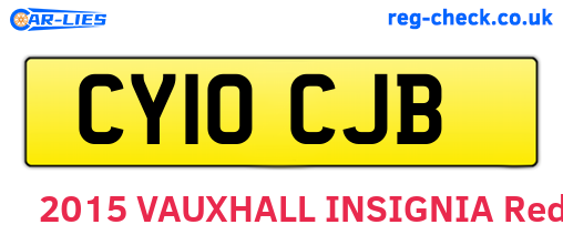 CY10CJB are the vehicle registration plates.