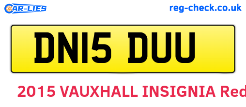 DN15DUU are the vehicle registration plates.
