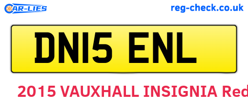 DN15ENL are the vehicle registration plates.