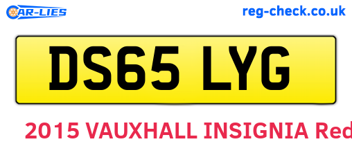 DS65LYG are the vehicle registration plates.