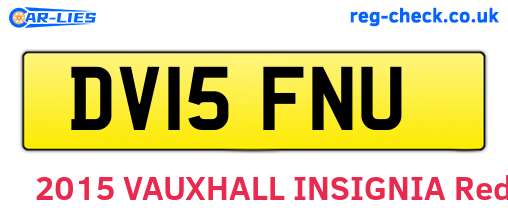 DV15FNU are the vehicle registration plates.