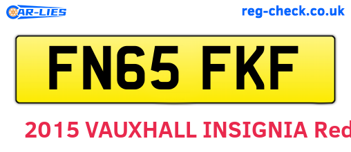 FN65FKF are the vehicle registration plates.