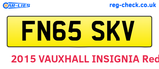 FN65SKV are the vehicle registration plates.