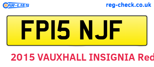 FP15NJF are the vehicle registration plates.