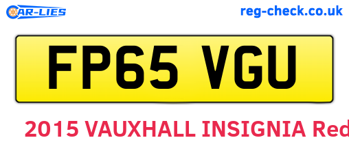 FP65VGU are the vehicle registration plates.