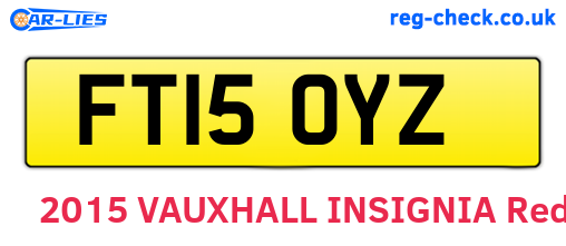 FT15OYZ are the vehicle registration plates.