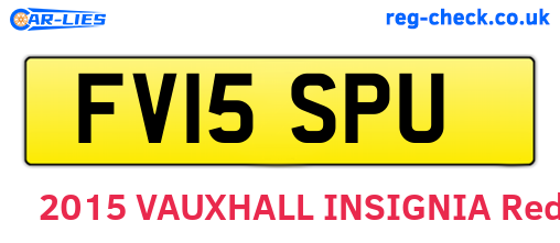 FV15SPU are the vehicle registration plates.