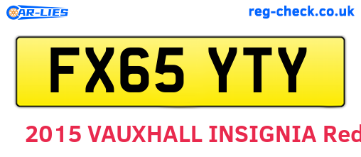 FX65YTY are the vehicle registration plates.