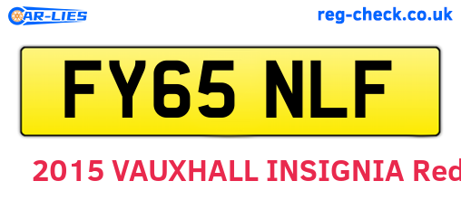 FY65NLF are the vehicle registration plates.