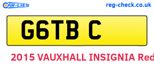 G6TBC are the vehicle registration plates.