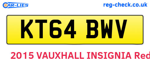 KT64BWV are the vehicle registration plates.