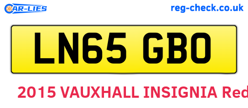 LN65GBO are the vehicle registration plates.