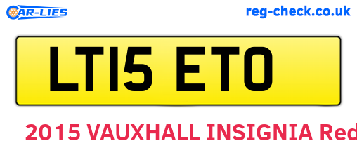 LT15ETO are the vehicle registration plates.