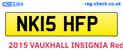 NK15HFP are the vehicle registration plates.