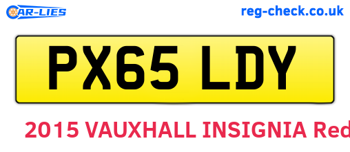 PX65LDY are the vehicle registration plates.