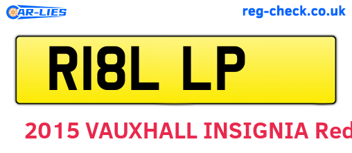 R18LLP are the vehicle registration plates.