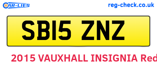 SB15ZNZ are the vehicle registration plates.