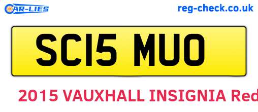 SC15MUO are the vehicle registration plates.