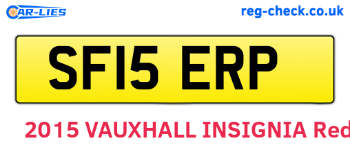 SF15ERP are the vehicle registration plates.