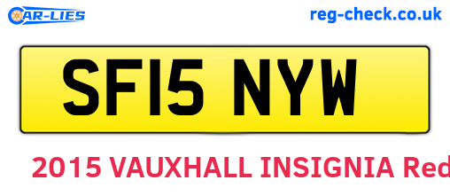 SF15NYW are the vehicle registration plates.