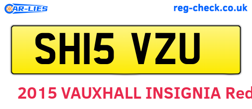 SH15VZU are the vehicle registration plates.