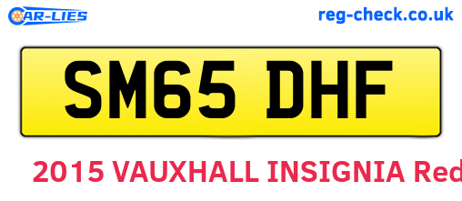 SM65DHF are the vehicle registration plates.