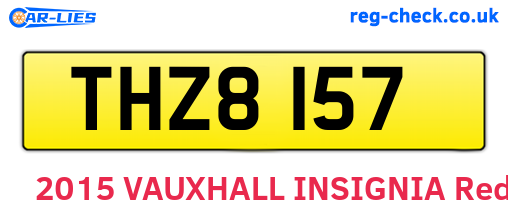 THZ8157 are the vehicle registration plates.