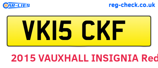 VK15CKF are the vehicle registration plates.