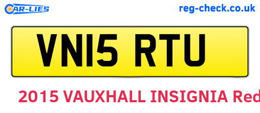 VN15RTU are the vehicle registration plates.