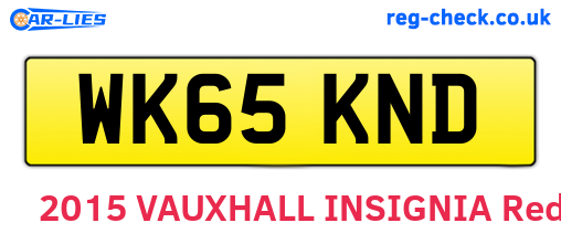 WK65KND are the vehicle registration plates.