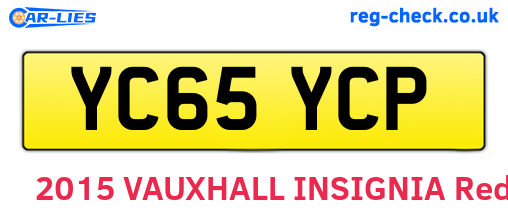 YC65YCP are the vehicle registration plates.