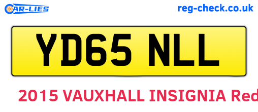 YD65NLL are the vehicle registration plates.