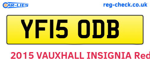 YF15ODB are the vehicle registration plates.