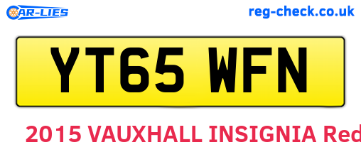 YT65WFN are the vehicle registration plates.