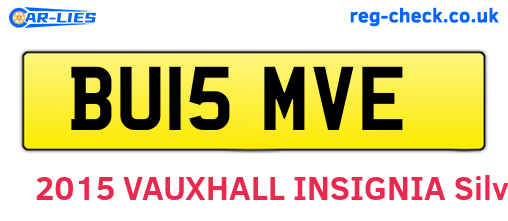 BU15MVE are the vehicle registration plates.